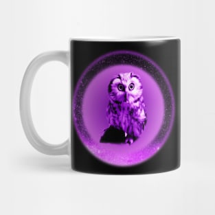 Purple Pygmy Galaxy Space Owl Mug